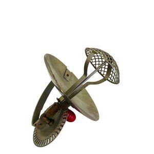 Vintage Androck Hand‎ Crank Flour Sifter With Red Knob Mid century 8" x 8" x *8